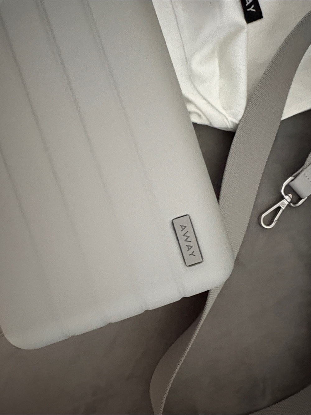 Away Cross Body/ Belt Bag in Light Gray - Picture 3 of 5